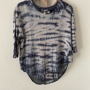 Young Fabulous and Broke tie dye sheer panel back top